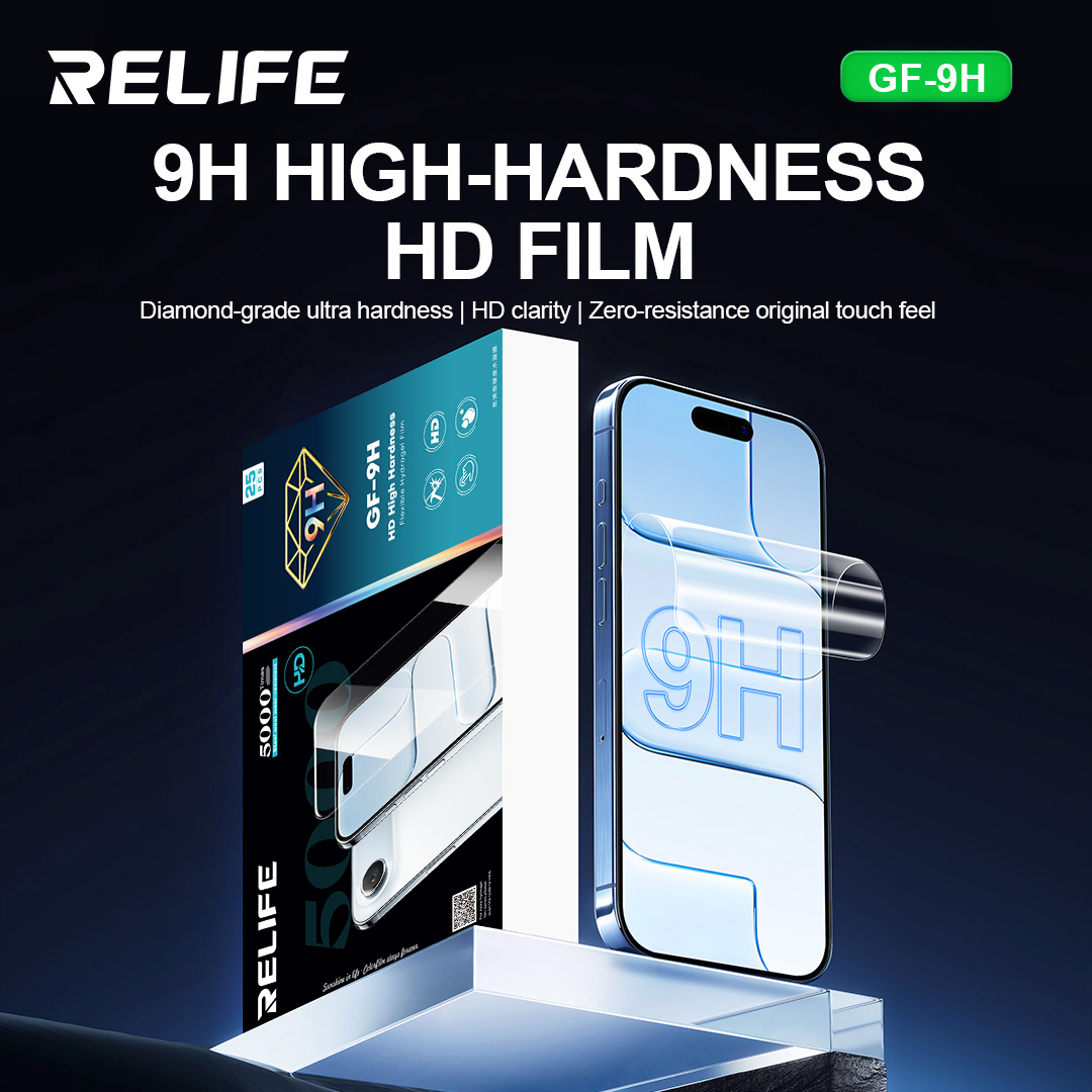 Screen Protector Cutter - RELIFE GF-9H HD 高硬度ハイドロゲルフィルム ダイヤモンドグレードの超硬度 HDの透明度