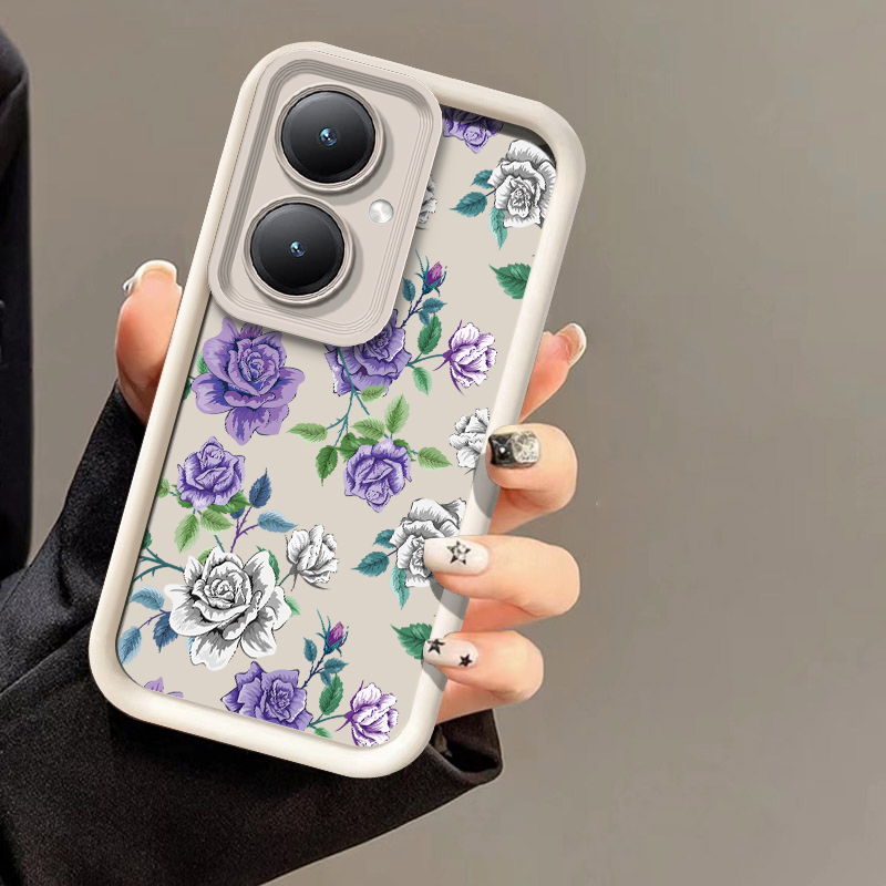 Vivo Y28 - 花の絵の電話ケース Vivo Y38 Y30 Y29 Y28