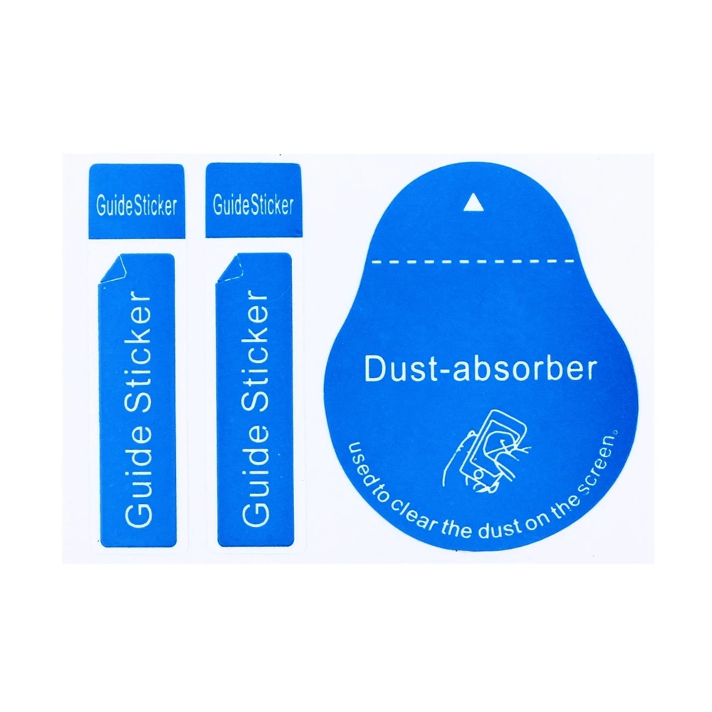 Dust Removal Sticker - 強化ガラススクリーンクリーナーガイドステッカー 携帯電話用ダスト吸着シート スクリーンクリーニングツール ダスト除去ステッカー