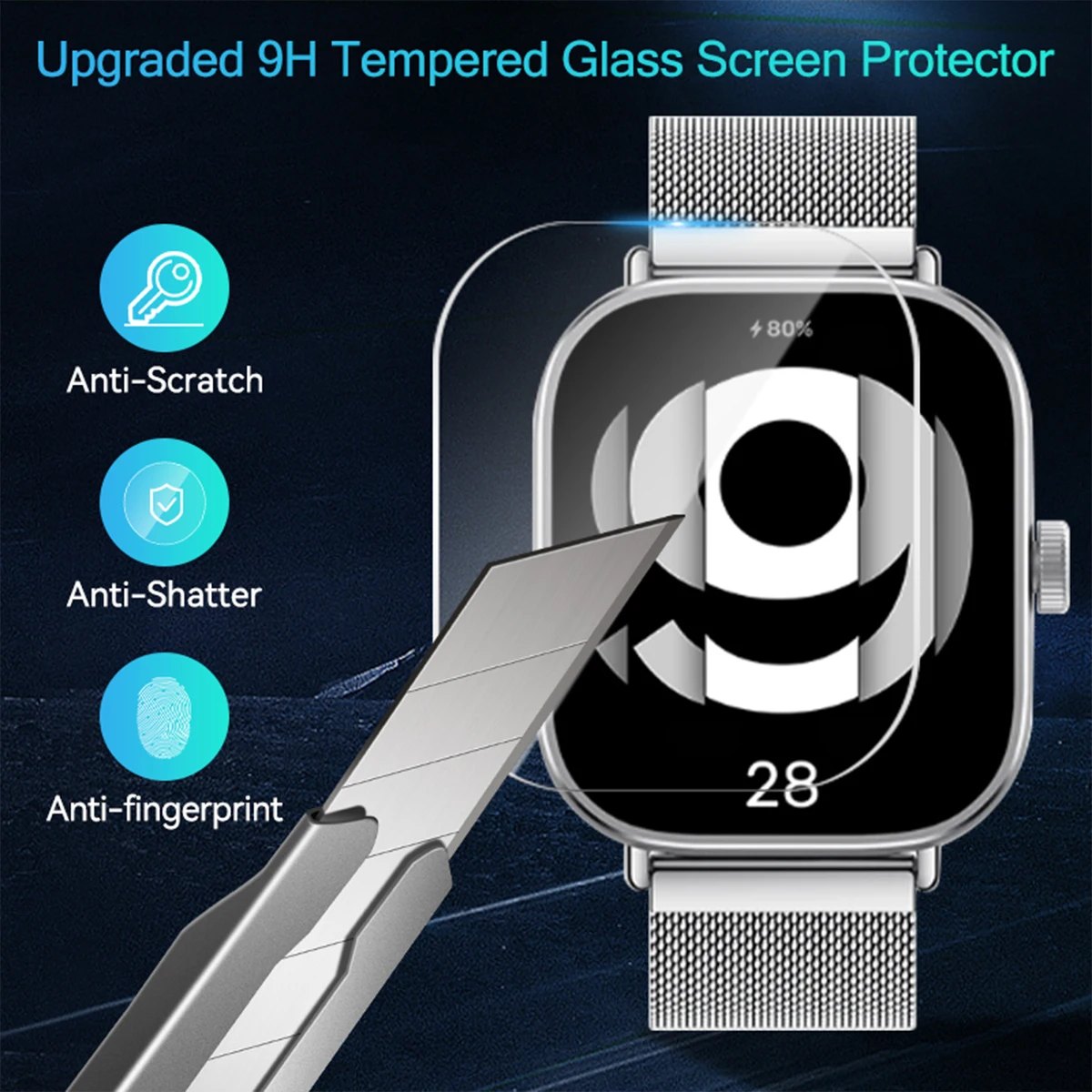 Xiaomi Redmi Watch 5および4用の強化ガラ - Smartwatch Screen Film のレビューと価格