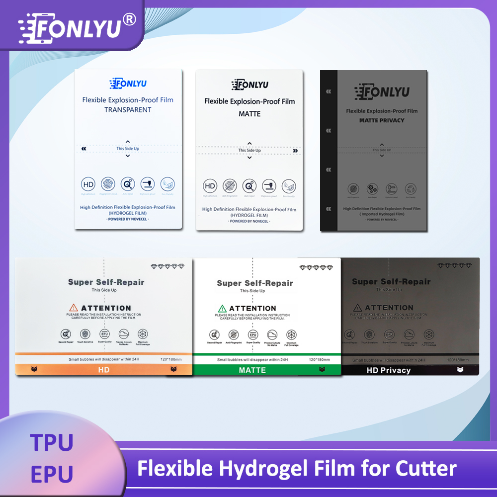 FONLYU 50枚入り ユニバーサルHDマットプライバシー - Screen Protector Cutter のレビューと価格