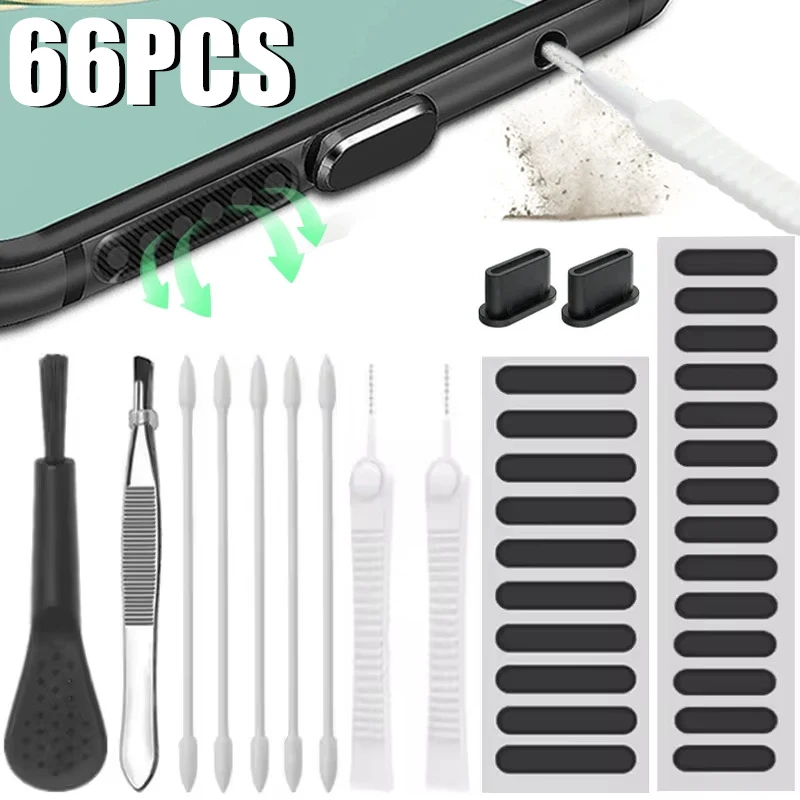 携帯電話充電ポートクリーニングキット ダストプラグ iPho - Dust Removal Sticker のレビューと価格