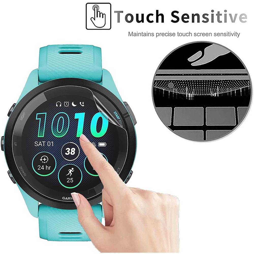 3 個ソフト HD ヒドロゲル保護フィルムガーミンフォアラン - Smartwatch Screen Film のレビューと価格