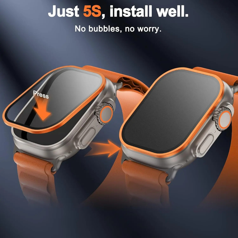 強化ガラス Apple Watch Ultra 49mm チ - Smartwatch Screen Film のレビューと価格